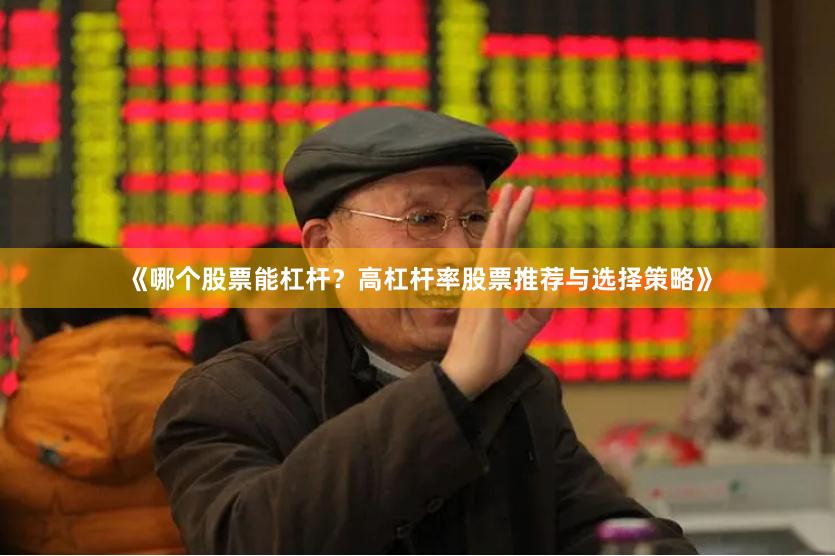 《哪个股票能杠杆？高杠杆率股票推荐与选择策略》